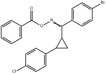 1-(2-[[(BENZOYLOXY)IMINO](4-BROMOPHENYL)METHYL]CYCLOPROPYL)-4-CHLOROBENZENE Struktur