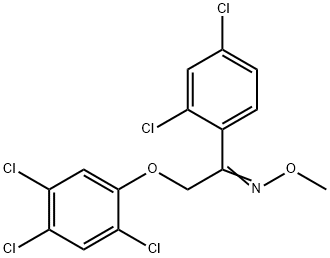 1-(2,4-DICHLOROPHENYL)-2-(2,4,5-TRICHLOROPHENOXY)-1-ETHANONE O-METHYLOXIME Struktur