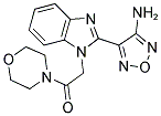 4-[1-(2-MORPHOLIN-4-YL-2-OXOETHYL)-1H-BENZIMIDAZOL-2-YL]-1,2,5-OXADIAZOL-3-AMINE Struktur