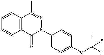 4-METHYL-2-[4-(TRIFLUOROMETHOXY)PHENYL]-1(2H)-PHTHALAZINONE Struktur