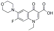 1-ETHYL-7-FLUORO-6-MORPHOLIN-4-YL-4-OXO-1,4-DIHYDROQUINOLINE-3-CARBOXYLIC ACID Struktur