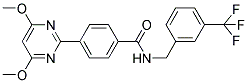 4-(4,6-DIMETHOXYPYRIMIDIN-2-YL)-N-[3-(TRIFLUOROMETHYL)BENZYL]BENZAMIDE