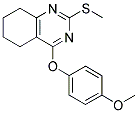 4-(4-METHOXYPHENOXY)-2-(METHYLSULFANYL)-5,6,7,8-TETRAHYDROQUINAZOLINE Struktur