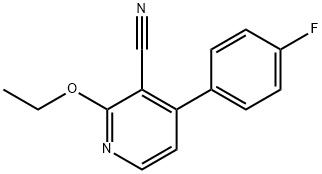 2-ETHOXY-4-(4-FLUOROPHENYL)NICOTINONITRILE Struktur