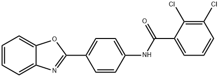 N-[4-(1,3-BENZOXAZOL-2-YL)PHENYL]-2,3-DICHLOROBENZENECARBOXAMIDE Struktur