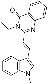 3-ETHYL-2-[(E)-2-(1-METHYL-1H-INDOL-3-YL)VINYL]QUINAZOLIN-4(3H)-ONE Struktur