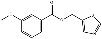 1,3-THIAZOL-5-YLMETHYL 3-METHOXYBENZENECARBOXYLATE Struktur