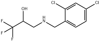 3-[(2,4-DICHLOROBENZYL)AMINO]-1,1,1-TRIFLUORO-2-PROPANOL Struktur