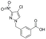 3-(4-CHLORO-3-NITRO-PYRAZOL-1-YLMETHYL)-BENZOIC ACID Struktur