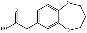 3,4-DIHYDRO-2H-1,5-BENZODIOXEPIN-7-YLACETIC ACID Struktur