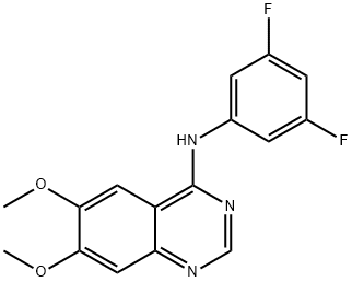 N-(3,5-DIFLUOROPHENYL)-6,7-DIMETHOXY-4-QUINAZOLINAMINE Struktur