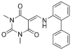 5-[(1,1'-BIPHENYL-2-YLAMINO)METHYLENE]-1,3-DIMETHYLPYRIMIDINE-2,4,6(1H,3H,5H)-TRIONE Struktur