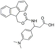 FMOC-DL-3-(4-N,N-DIMETHYLAMINOPHENYL)-3-AMINO-PROPIONIC ACID Struktur