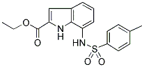 7-[[(4-METHYLPHENYL)SULPHONYL]AMINO]INDOLE-2-CARBOXYLIC ACID, ETHYL ESTER Struktur