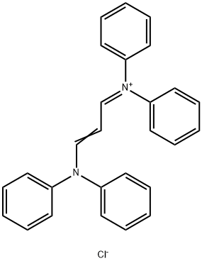 (3-(DIPHENYLAMINO)PROP-2-ENYLIDENE)DIPHENYLAMINE, CHLORIDE Struktur