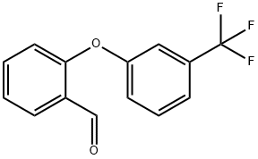 2-[3-(TRIFLUOROMETHYL)PHENOXY]BENZENECARBALDEHYDE Struktur