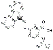 FMOC-THR(TBU)-OH [U-13C-15N] Struktur