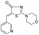 (5Z)-2-MORPHOLIN-4-YL-5-(PYRIDIN-3-YLMETHYLENE)-1,3-THIAZOL-4(5H)-ONE Struktur