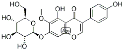 5,7,4'-TRIHYDROXY-6-METHOXYISOFLAVONE-7-O-GLUCOSIDE Struktur