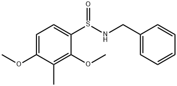 N-BENZYL-2,4-DIMETHOXY-3-METHYLBENZENESULFINAMIDE Struktur