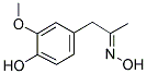 (4-HYDROXY-3-METHOXYPHENYL)ACETONE OXIME Struktur