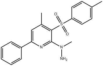 4-METHYL-2-(1-METHYLHYDRAZINO)-3-[(4-METHYLPHENYL)SULFONYL]-6-PHENYLPYRIDINE Struktur