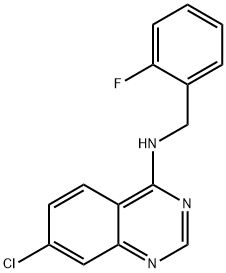 7-CHLORO-N-(2-FLUOROBENZYL)-4-QUINAZOLINAMINE Struktur