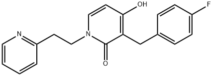 3-(4-FLUOROBENZYL)-4-HYDROXY-1-[2-(2-PYRIDINYL)ETHYL]-2(1H)-PYRIDINONE Struktur