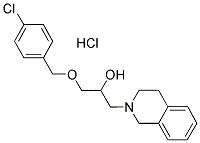 1-[(4-CHLOROBENZYL)OXY]-3-(3,4-DIHYDROISOQUINOLIN-2(1H)-YL)PROPAN-2-OL HYDROCHLORIDE Struktur