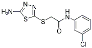 2-[(5-AMINO-1,3,4-THIADIAZOL-2-YL)THIO]-N-(3-CHLOROPHENYL)ACETAMIDE Struktur