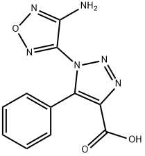 1-(4-AMINO-1,2,5-OXADIAZOL-3-YL)-5-PHENYL-1H-1,2,3-TRIAZOLE-4-CARBOXYLIC ACID Struktur