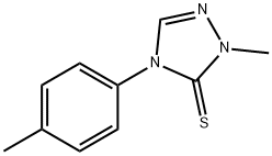 2-METHYL-4-(4-METHYLPHENYL)-2,4-DIHYDRO-3H-1,2,4-TRIAZOLE-3-THIONE Struktur