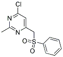 4-CHLORO-6-[(PHENYLSULFONYL)METHYL]-2(1H)-PYRIMIDINONE Struktur