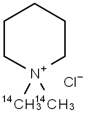 MEPIQUAT CHLORIDE, [N-METHYL-14C] Struktur