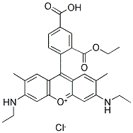 5-CARBOXYRHODAMINE 6G, HYDROCHLORIDE Struktur