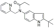 N-(2-TERT-BUTYL-(1H)-INDOL-5-YL)-N-(2-PYRIDINYLMETHYL)PROPANAMIDE Struktur