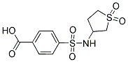 4-[[(1,1-DIOXIDOTETRAHYDROTHIEN-3-YL)AMINO]SULFONYL]BENZOIC ACID Struktur