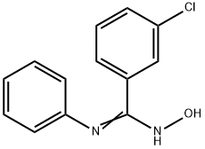 3-CHLORO-N'-HYDROXY-N-PHENYLBENZENECARBOXIMIDAMIDE Struktur