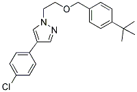 1-[2-(4-TERT-BUTYLBENZYLOXY)ETHYL]-4-(4-CHLOROPHENYL)-(1H)-PYRAZOLE Struktur