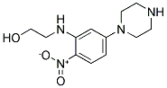 2-[(2-NITRO-5-PIPERAZIN-1-YLPHENYL)AMINO]ETHANOL Struktur