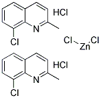 8-CHLORO-2-METHYLQUINOLINE HYDROCHLORIDE HEMIZINCCHLORIDE Struktur