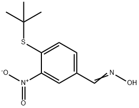 4-(TERT-BUTYLSULFANYL)-3-NITROBENZENECARBALDEHYDE OXIME Struktur