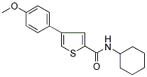 N-CYCLOHEXYL-4-(4-METHOXYPHENYL)THIOPHENE-2-CARBOXAMIDE Struktur