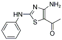 1-(4-AMINO-2-PHENYLAMINO-THIAZOL-5-YL)-ETHANONE Struktur