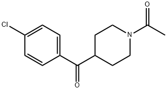 N-ACETYL-4-(4-CHLOROBENZOYL)-PIPERIDINE Struktur