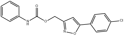 [5-(4-CHLOROPHENYL)-3-ISOXAZOLYL]METHYL N-PHENYLCARBAMATE Struktur