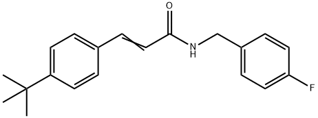 3-[4-(TERT-BUTYL)PHENYL]-N-(4-FLUOROBENZYL)ACRYLAMIDE Struktur