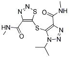 5-({1-ISOPROPYL-4-[(METHYLAMINO)CARBONYL]-1H-1,2,3-TRIAZOL-5-YL}THIO)-N-METHYL-1,2,3-THIADIAZOLE-4-CARBOXAMIDE Struktur