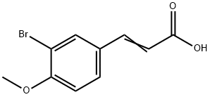 3-BROMO-4-METHOXYCINNAMIC ACID Struktur