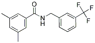 3,5-DIMETHYL-N-[3-(TRIFLUOROMETHYL)BENZYL]BENZENECARBOXAMIDE Struktur